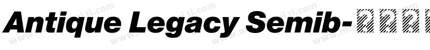 Antique Legacy Semib字体转换